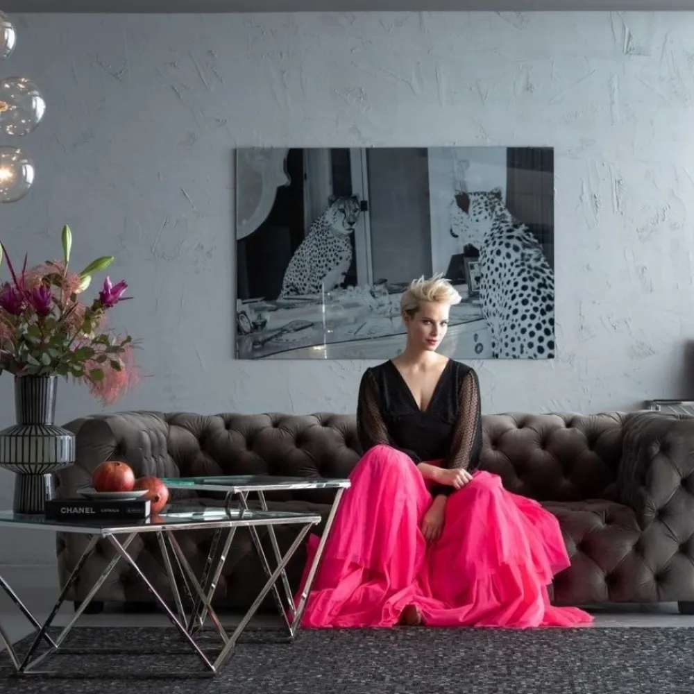 KARE Design Sohvapöydät*Cristallo Sivupöytä Hopea 50x50cm