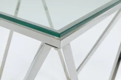 KARE Design Sohvapöydät*Cristallo Sivupöytä Hopea 50x50cm