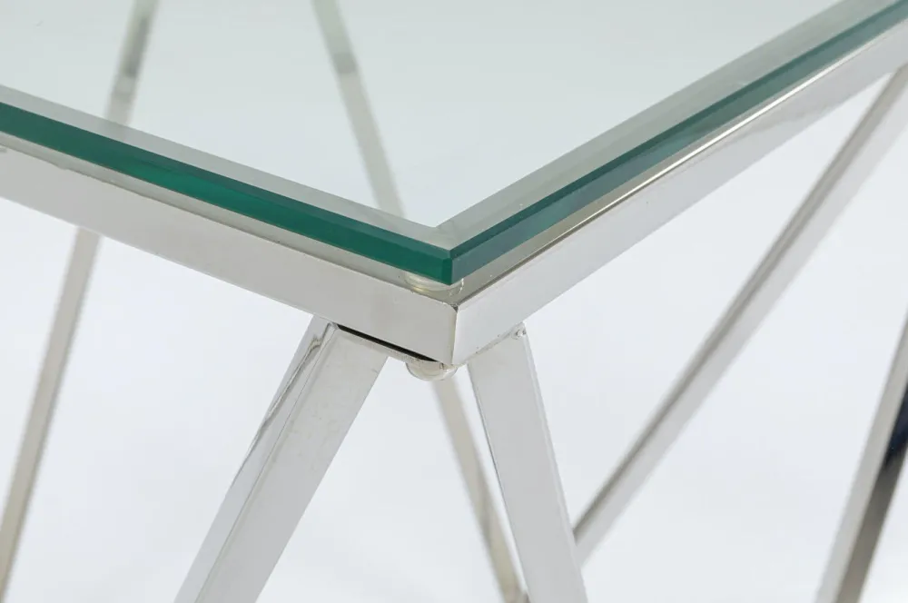 KARE Design Sohvapöydät*Cristallo Sivupöytä Hopea 50x50cm