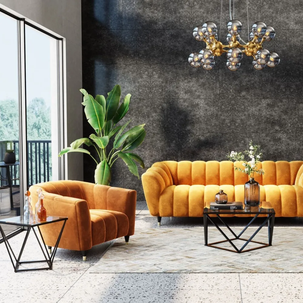 KARE Design Sohvapöydät*Cristallo Sivupöytä, Musta 50x50cm