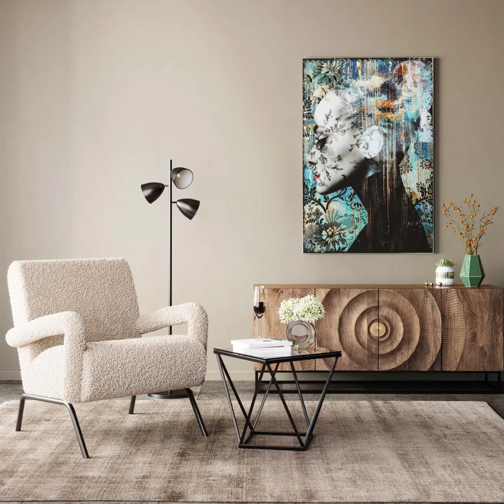 KARE Design Sohvapöydät*Cristallo Sivupöytä, Musta 50x50cm