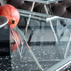 KARE Design Sohvapöydät*Cristallo Sohvapöytä Hopea 80x80cm