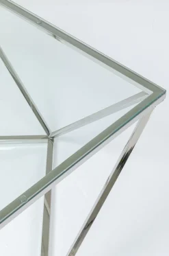 KARE Design Sohvapöydät*Cristallo Sohvapöytä Hopea 80x80cm