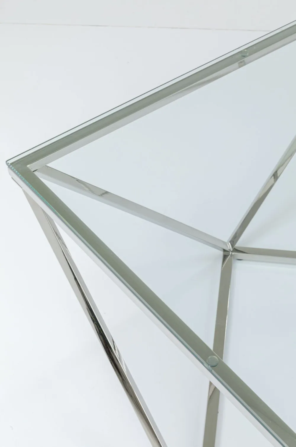 KARE Design Sohvapöydät*Cristallo Sohvapöytä Hopea 80x80cm