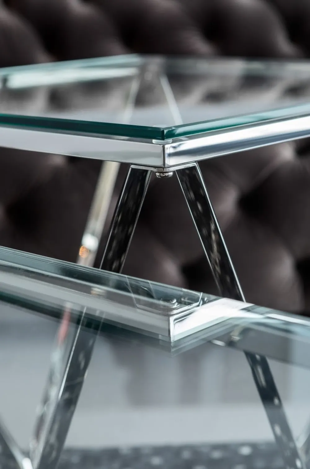 KARE Design Sohvapöydät*Cristallo Sohvapöytä Hopea 80x80cm