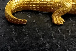 KARE Design Korurasiat*Crocodile Krokotiili Rasiat Musta (2/Setti)