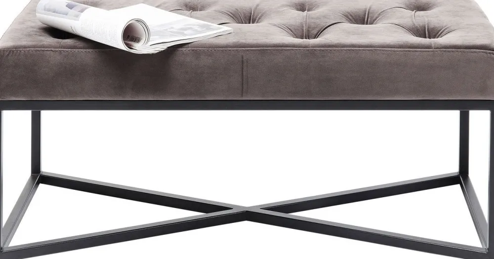 KARE Design Penkit*Crossover Penkki Harmaa/musta 90x40cm