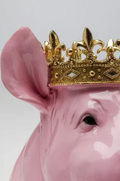 KARE Design Koriste-Esineet*Crowned Pig Kuninkaallinen Possu Koriste-esine 28cm