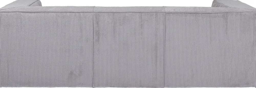 KARE Design Sohvat|Olohuone*Cubetto Cord Sohva 3-istuttava - Vaaleanharmaa 220cm