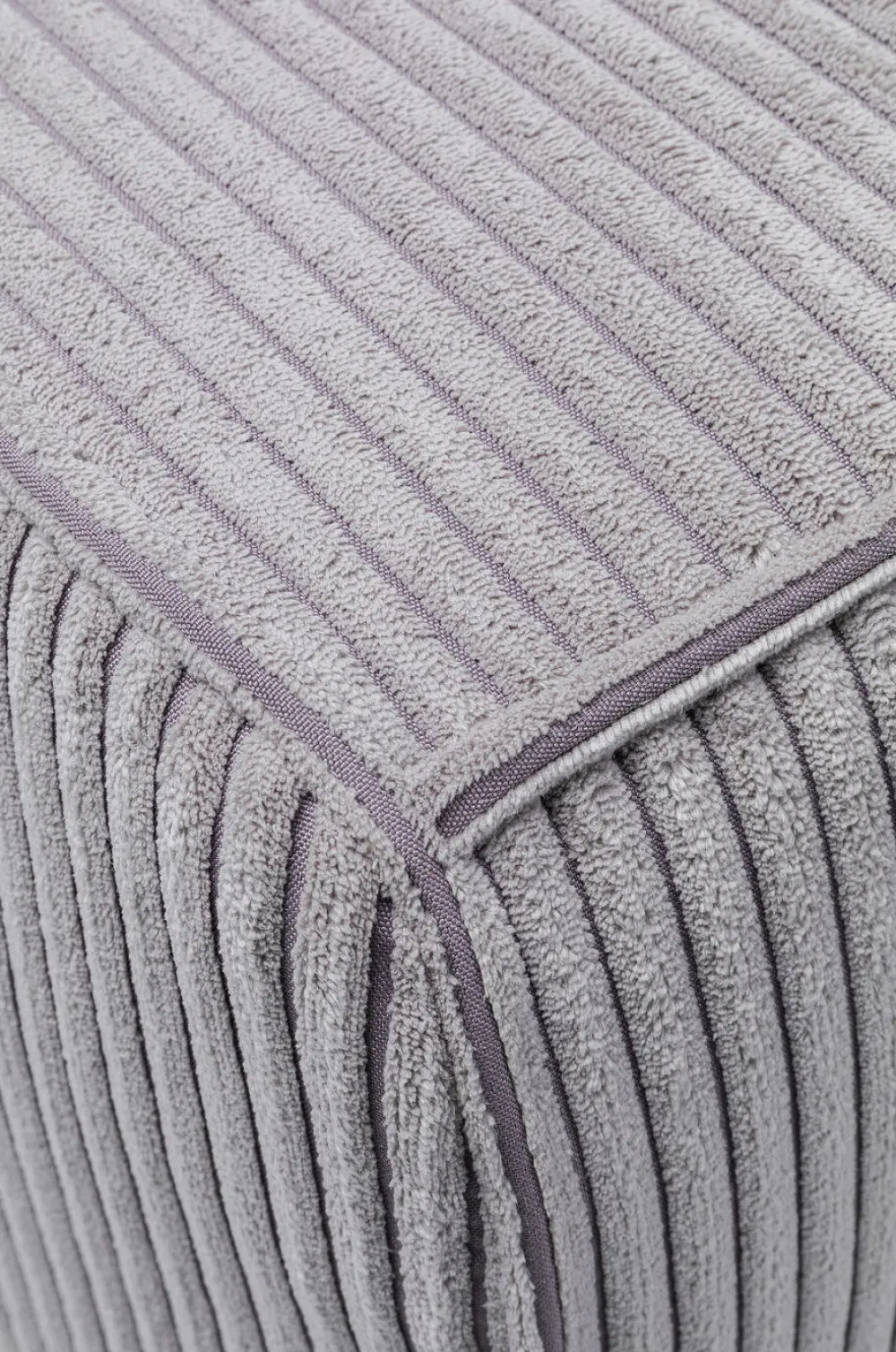 KARE Design Sohvat|Olohuone*Cubetto Cord Sohva 3-istuttava - Vaaleanharmaa 220cm