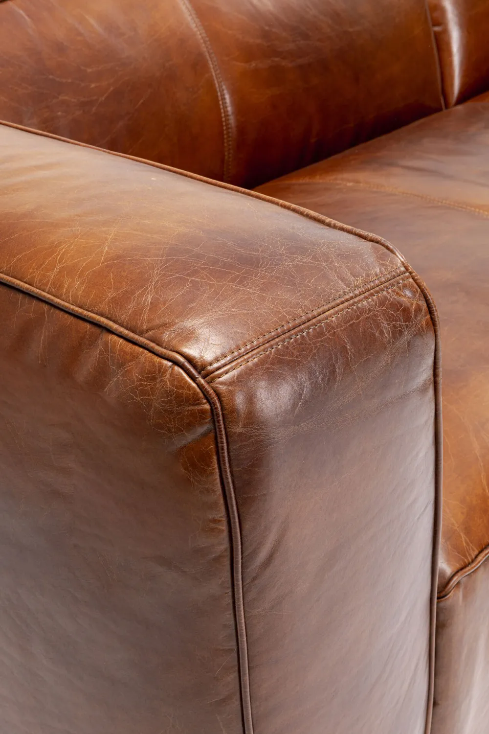 KARE Design Kulmasohvat*Cubetto Kulmasohva, Aitoa Nahkaa Ruskea 170x270cm