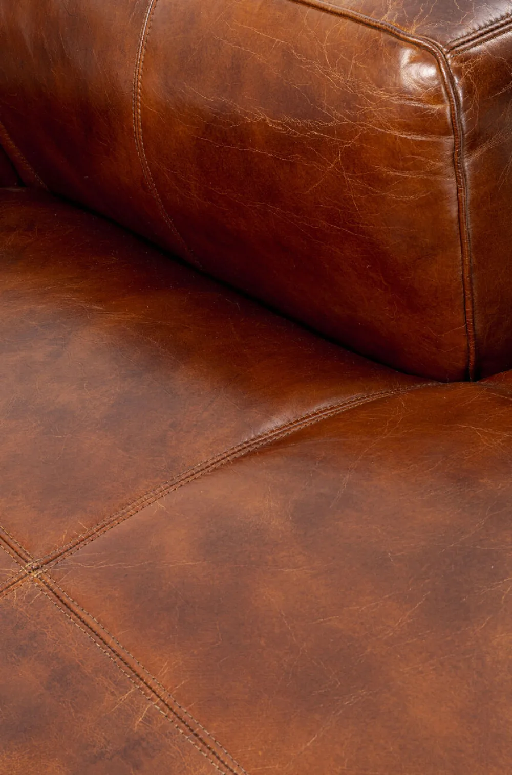 KARE Design Kulmasohvat*Cubetto Kulmasohva, Nahkaa, Ruskea