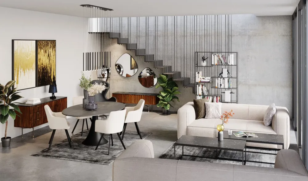 KARE Design Sohvat*Cubetto Sohva 3-istuttava - Kermanvärinen 220cm