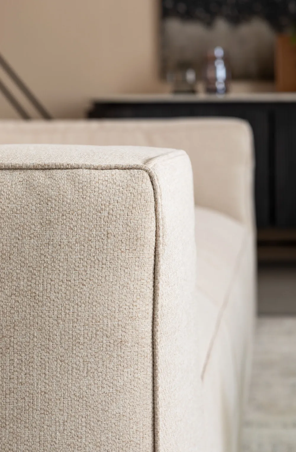 KARE Design Sohvat*Cubetto Sohva 3-istuttava - Kermanvärinen 220cm