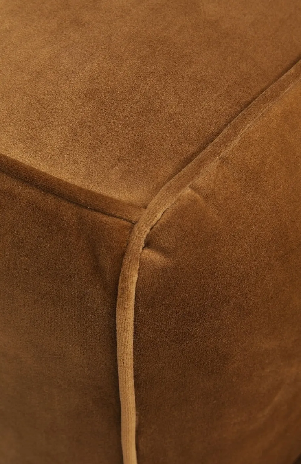 KARE Design Sohvat*Cubetto Sohva, 3-istuttava, Samettia, Ruskea 220cm