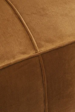 KARE Design Sohvat*Cubetto Sohva, 3-istuttava, Samettia, Ruskea 220cm