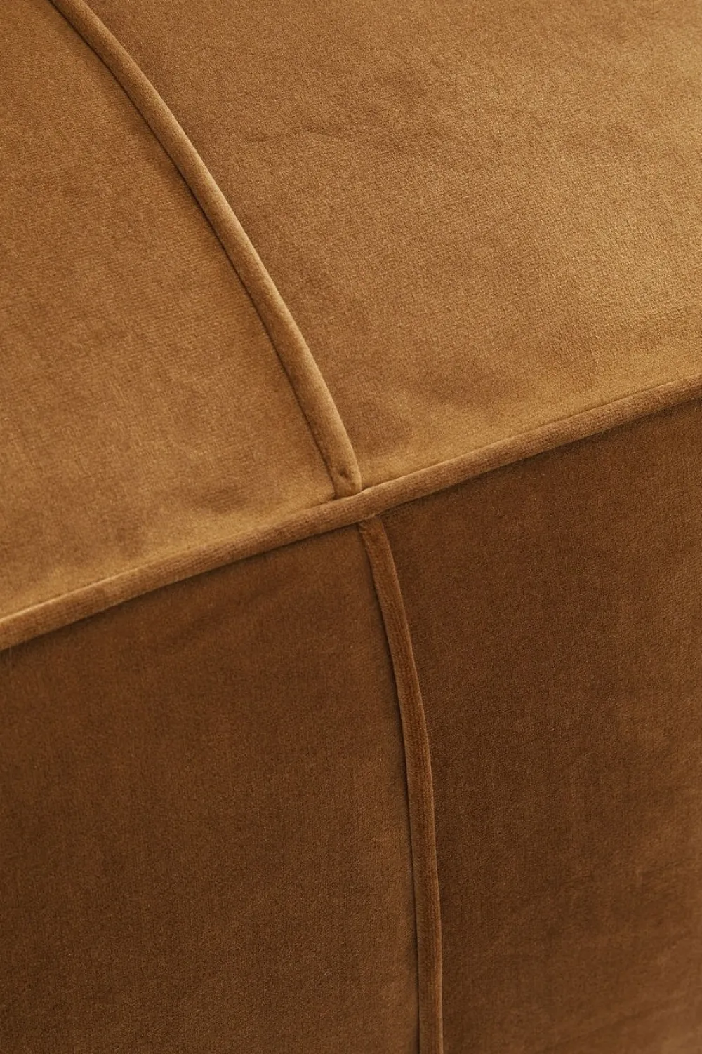 KARE Design Sohvat*Cubetto Sohva, 3-istuttava, Samettia, Ruskea 220cm