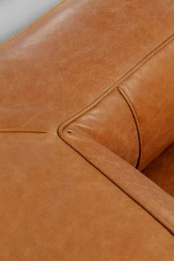 KARE Design Sohvat|Olohuone*Cubetto Sohva, Nahkaa Vaalean Ruskea 220cm