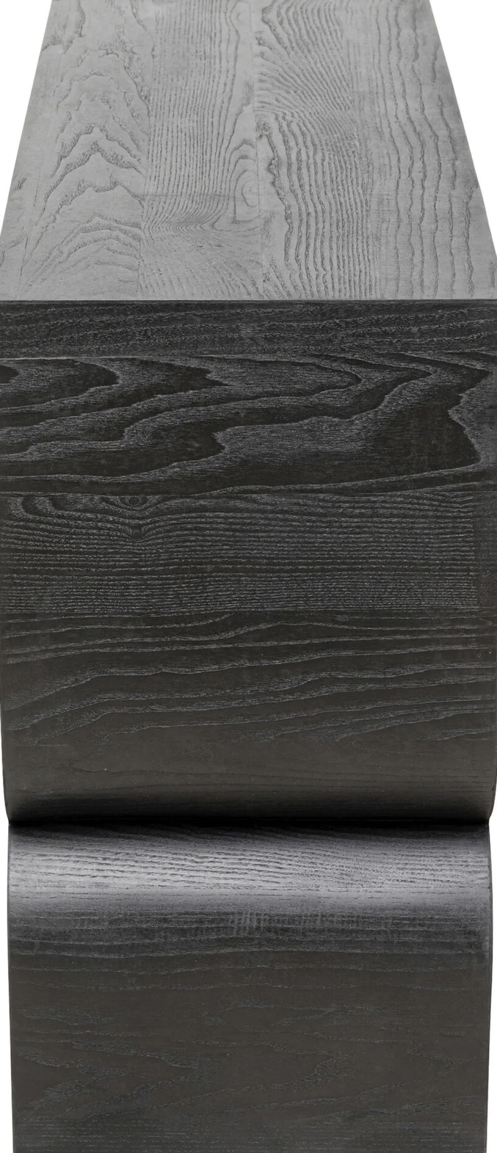 KARE Design Konsolipöydät Ja Sivupöydät*Curve Konsolipöytä, Saarniviilupuu, Musta 120x76cm