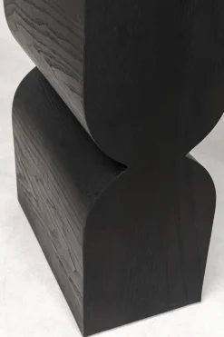 KARE Design Konsolipöydät Ja Sivupöydät*Curve Konsolipöytä, Saarniviilupuu, Musta 120x76cm