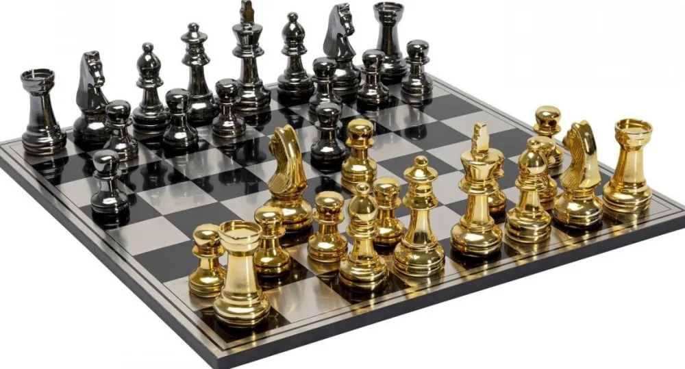 KARE Design Jalalliset Koriste-Esineet*Deco Chess Shakkipeli Koriste-esine 60x60cm