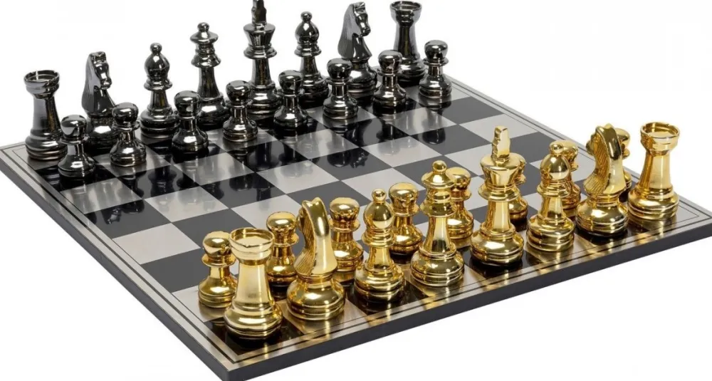 KARE Design Jalalliset Koriste-Esineet*Deco Chess Shakkipeli Koriste-esine 60x60cm