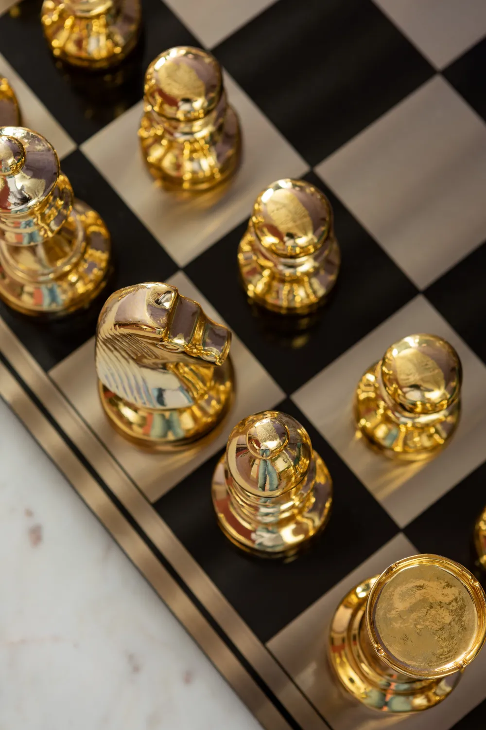 KARE Design Jalalliset Koriste-Esineet*Deco Chess Shakkipeli Koriste-esine 60x60cm