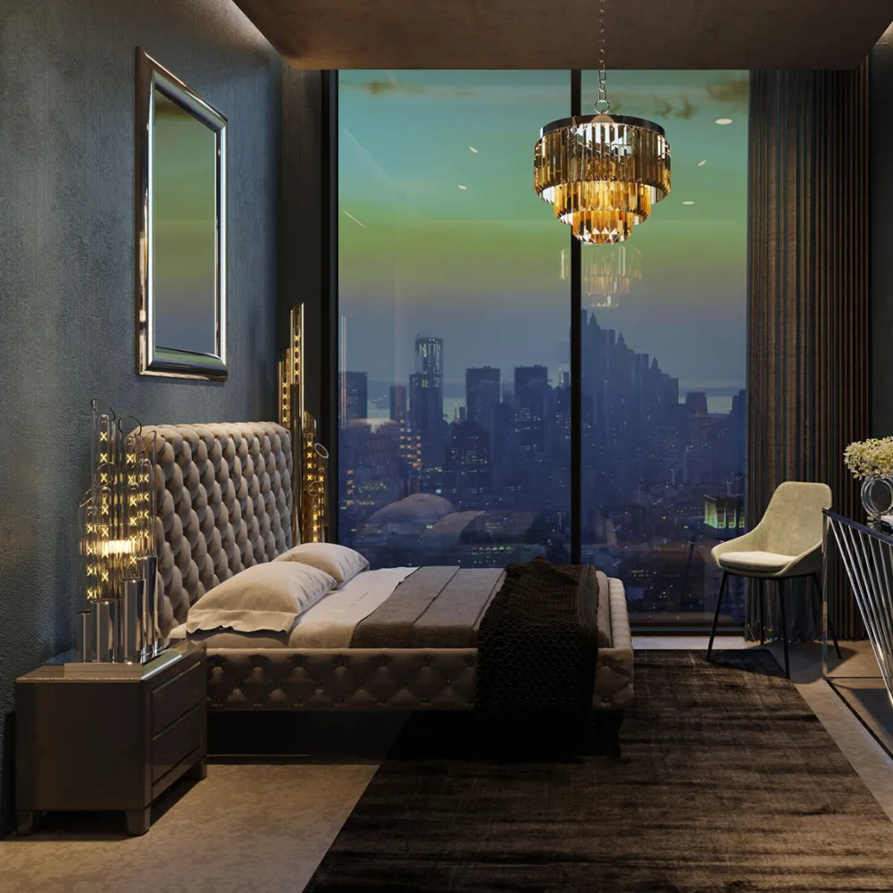 KARE Design Sängyt*Desire High Sänky, Hopeanharmaa 180x200 Cm