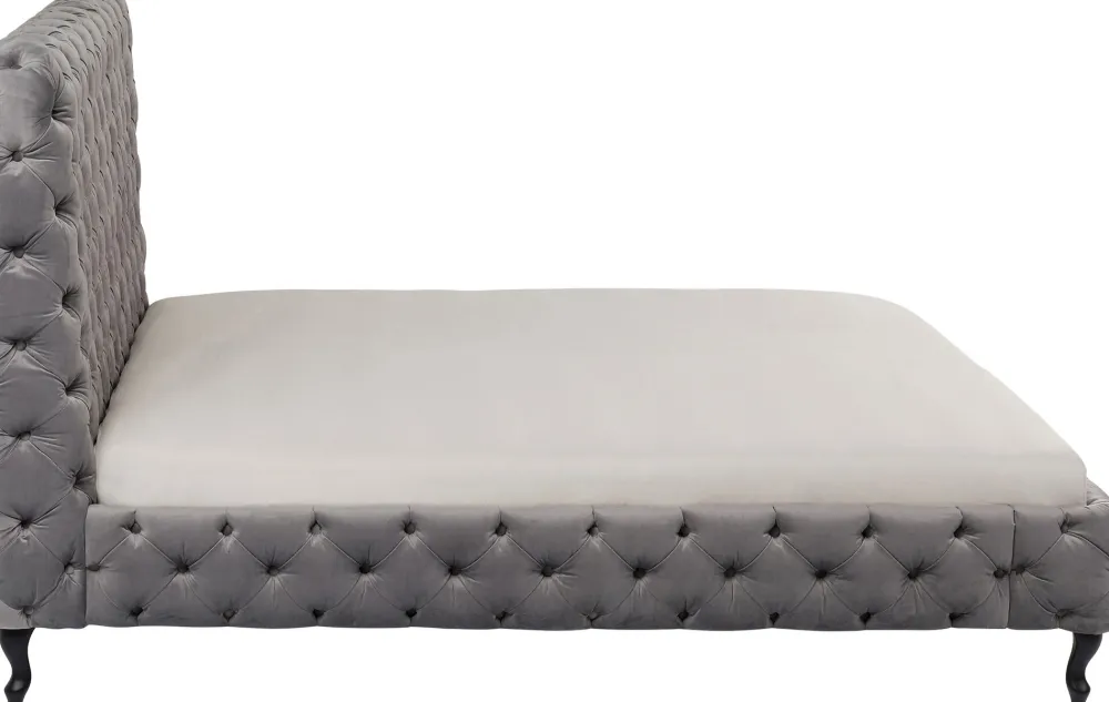 KARE Design Sängyt*Desire High Sänky, Hopeanharmaa 180x200 Cm