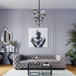 KARE Design Sohvat*Desire Sohva 3-istuttava, Hopeanharmaa