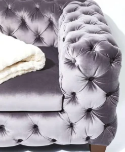 KARE Design Sohvat*Desire Sohva 3-istuttava, Hopeanharmaa