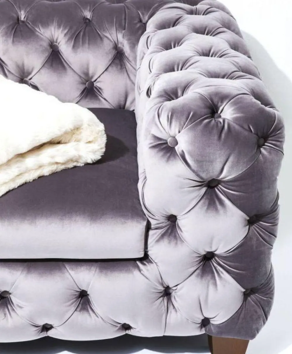 KARE Design Sohvat*Desire Sohva 3-istuttava, Hopeanharmaa