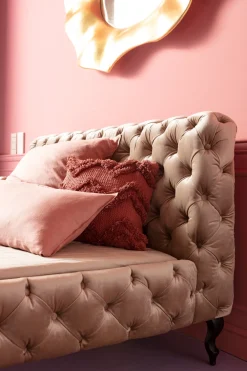 KARE Design Sängyt*Desire Velvet Ecru Sänky, Samettia 160x200cm