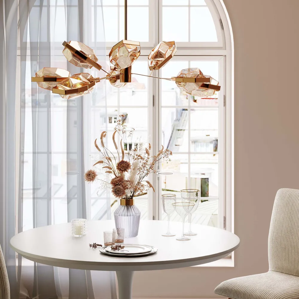 KARE Design Riippuvalaisimet*Diamond Fever Ufo Riippuvalaisin Messinki Ø106cm