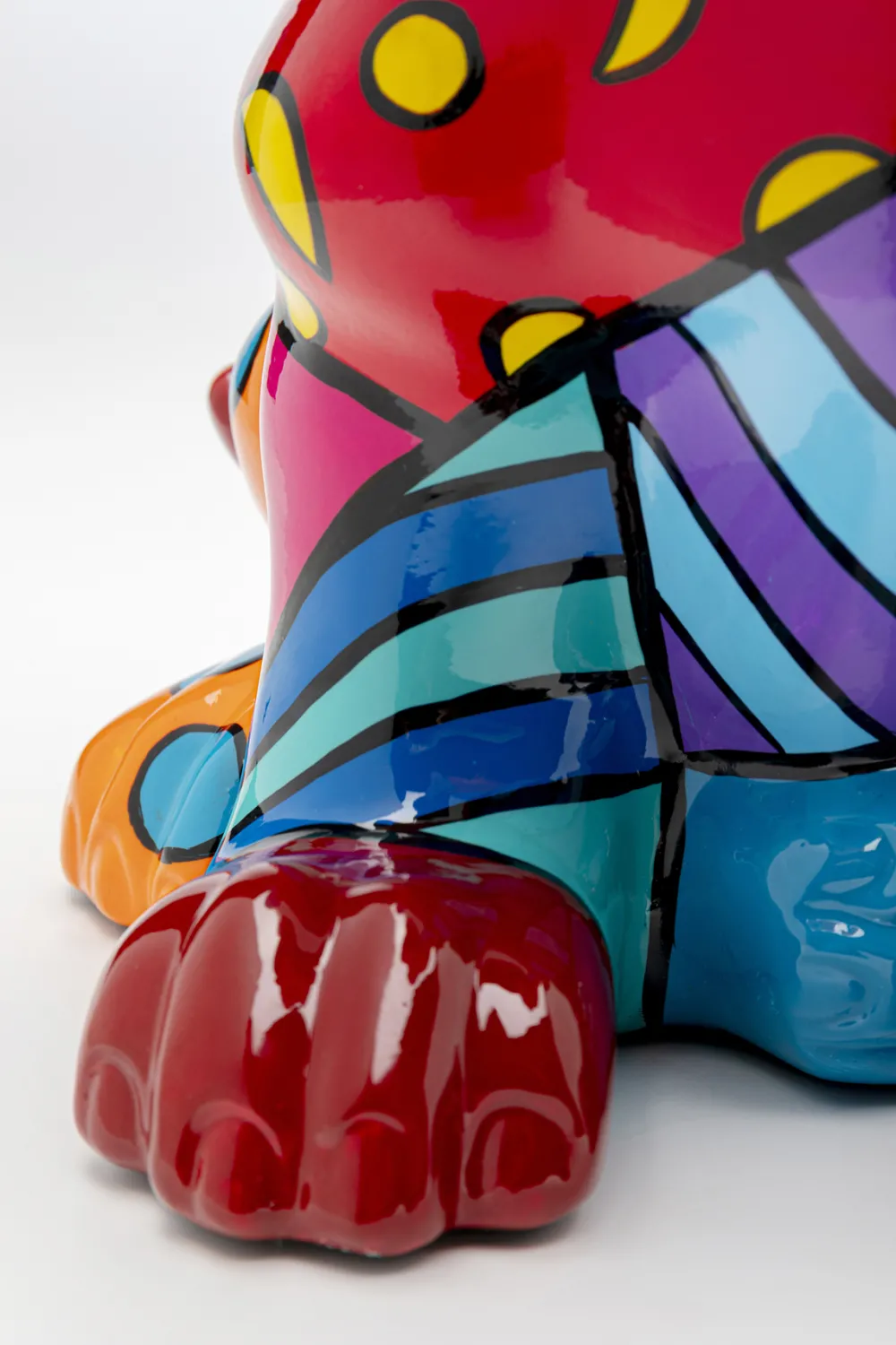 KARE Design Koriste-Esineet*Dog Patchwork Koira Koriste-esine Värikäs 35cm