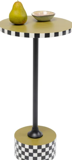 KARE Design Sohvapöydät|Olohuone*Domero Checkers Tammi, Sivupöytä - Oliivi Ø25cm