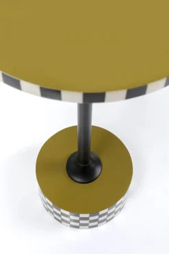 KARE Design Sohvapöydät|Olohuone*Domero Checkers Tammi, Sivupöytä - Oliivi Ø25cm