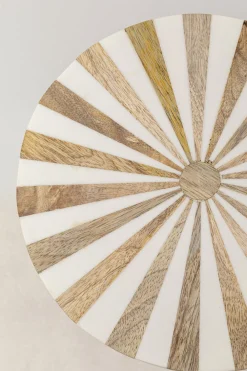 KARE Design Sohvapöydät*Domero Cirque Sivupöytä - Kulta, Valkoinen Ø25cm