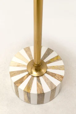 KARE Design Sohvapöydät*Domero Cirque Sivupöytä - Kulta, Valkoinen Ø25cm