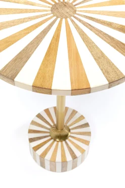 KARE Design Sohvapöydät|Olohuone*Domero Cirque Sivupöytä, Kulta-valkoinen Ø40cm