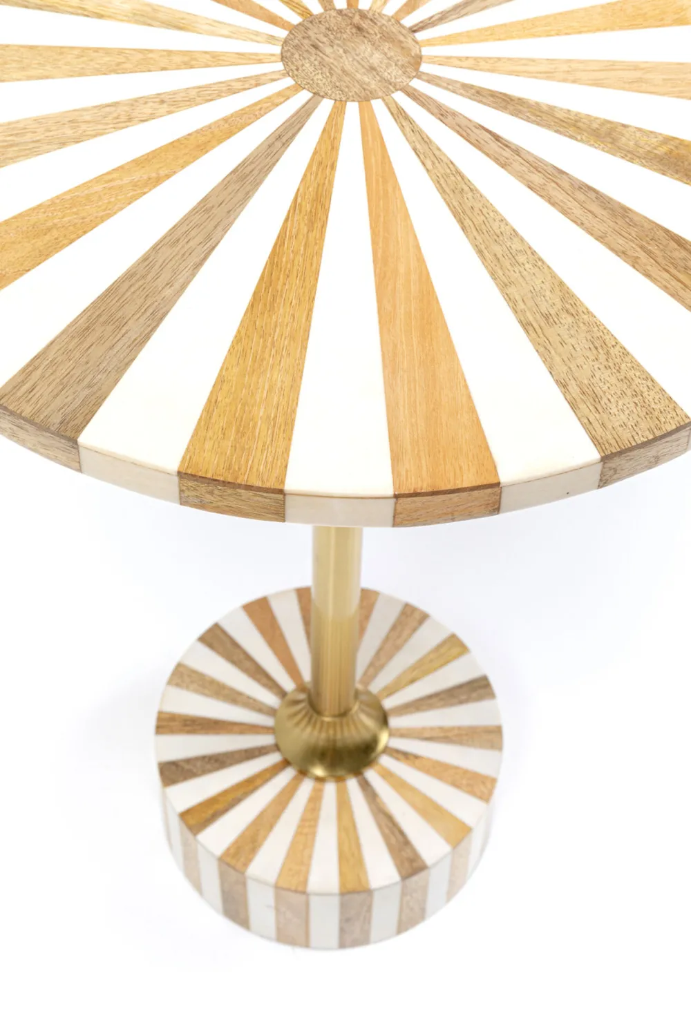 KARE Design Sohvapöydät|Olohuone*Domero Cirque Sivupöytä, Kulta-valkoinen Ø40cm