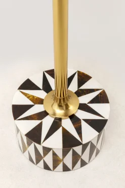 KARE Design Sohvapöydät*Domero Star Sivupöytä - Ruskea, Valkoinen Ø25cm