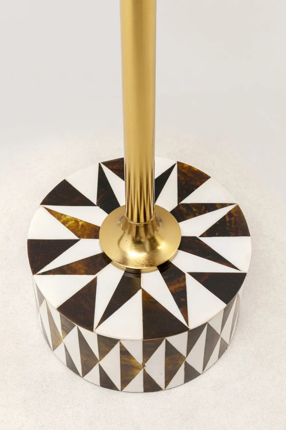 KARE Design Sohvapöydät*Domero Star Sivupöytä - Ruskea, Valkoinen Ø25cm