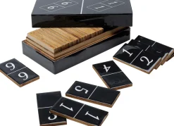 KARE Design Jalalliset Koriste-Esineet*Domino Deco Peli, Koriste-esine, Musta 24x7cm