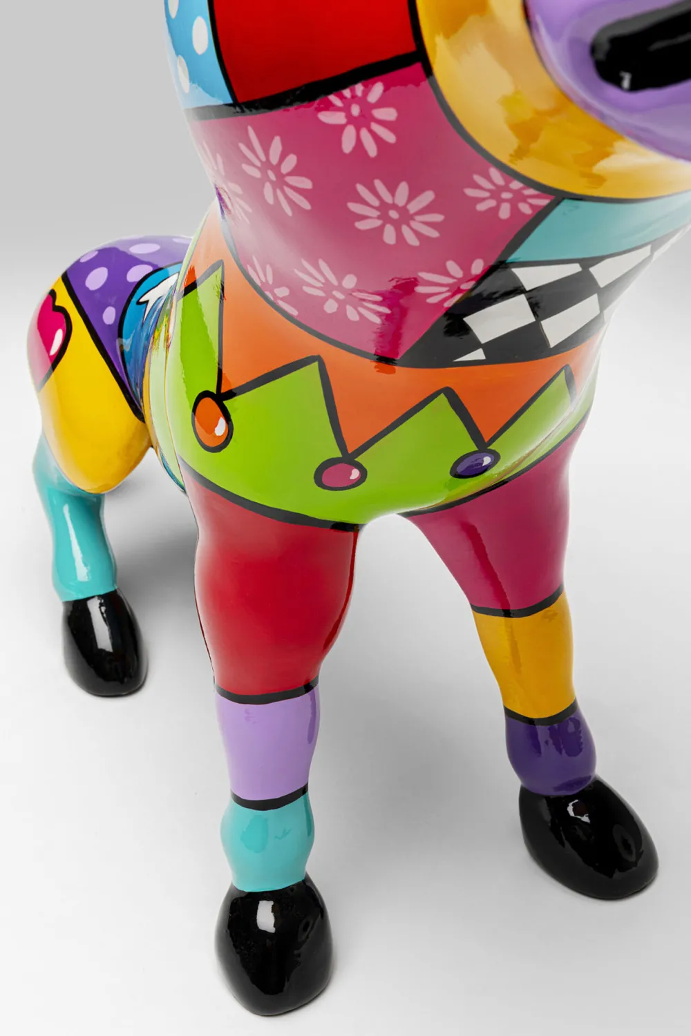 KARE Design Jalalliset Koriste-Esineet*Donkey Patchwork Aasi Koriste-esine Värikäs 54cm