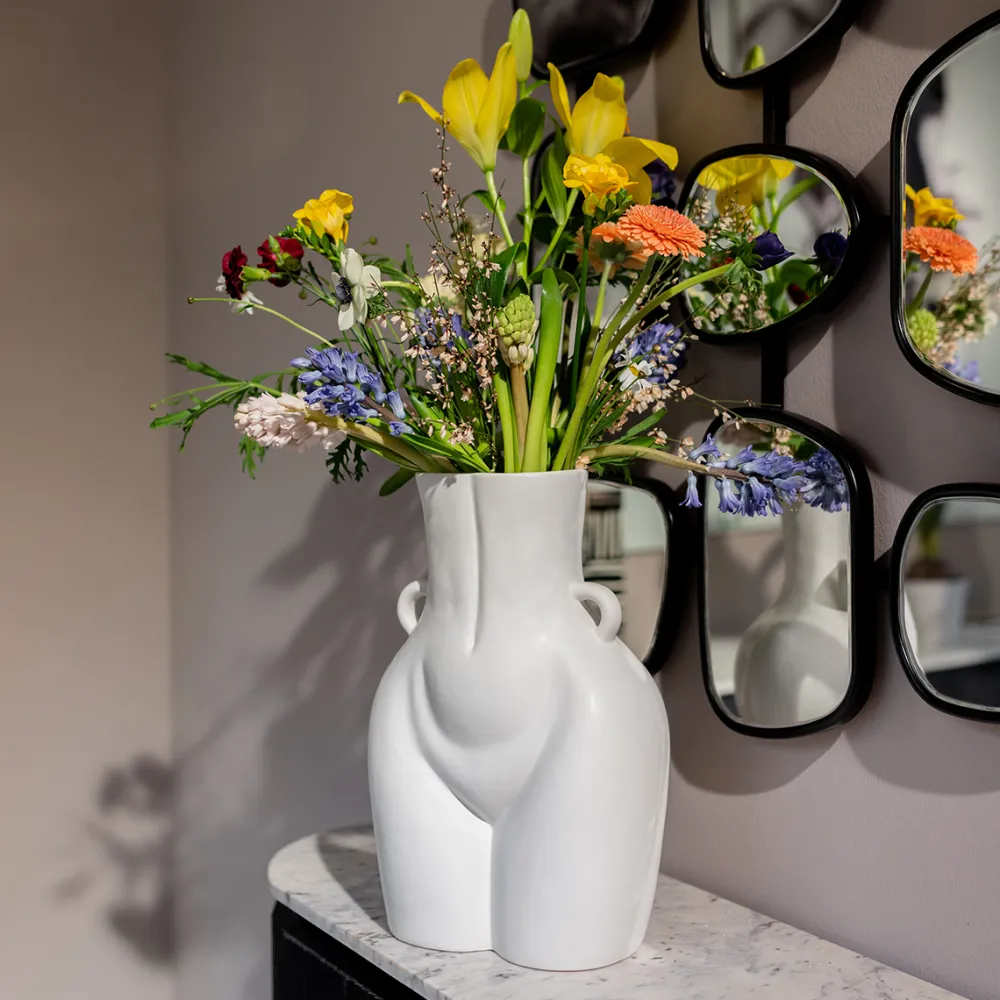 KARE Design Olohuone*Donna Maljakko, Valkoinen 40cm