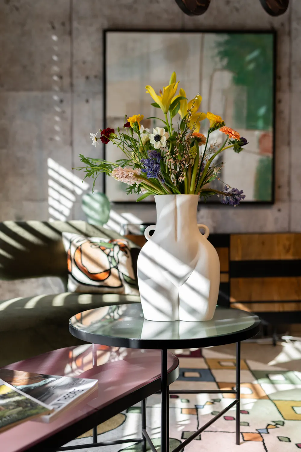 KARE Design Olohuone*Donna Maljakko, Valkoinen 40cm