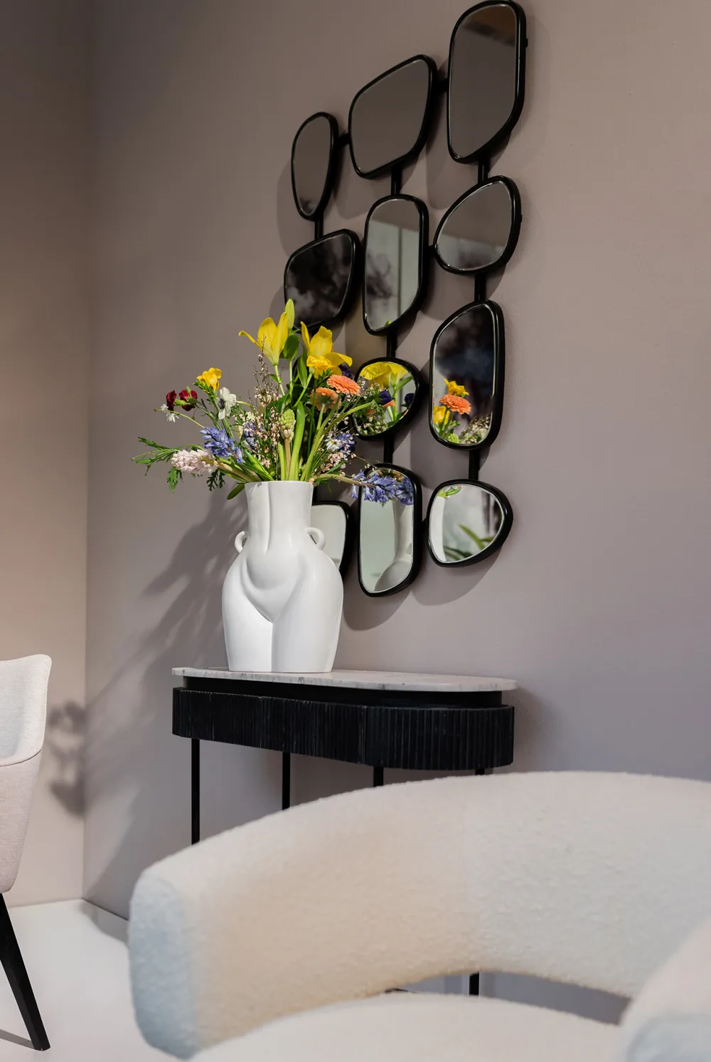 KARE Design Olohuone*Donna Maljakko, Valkoinen 40cm