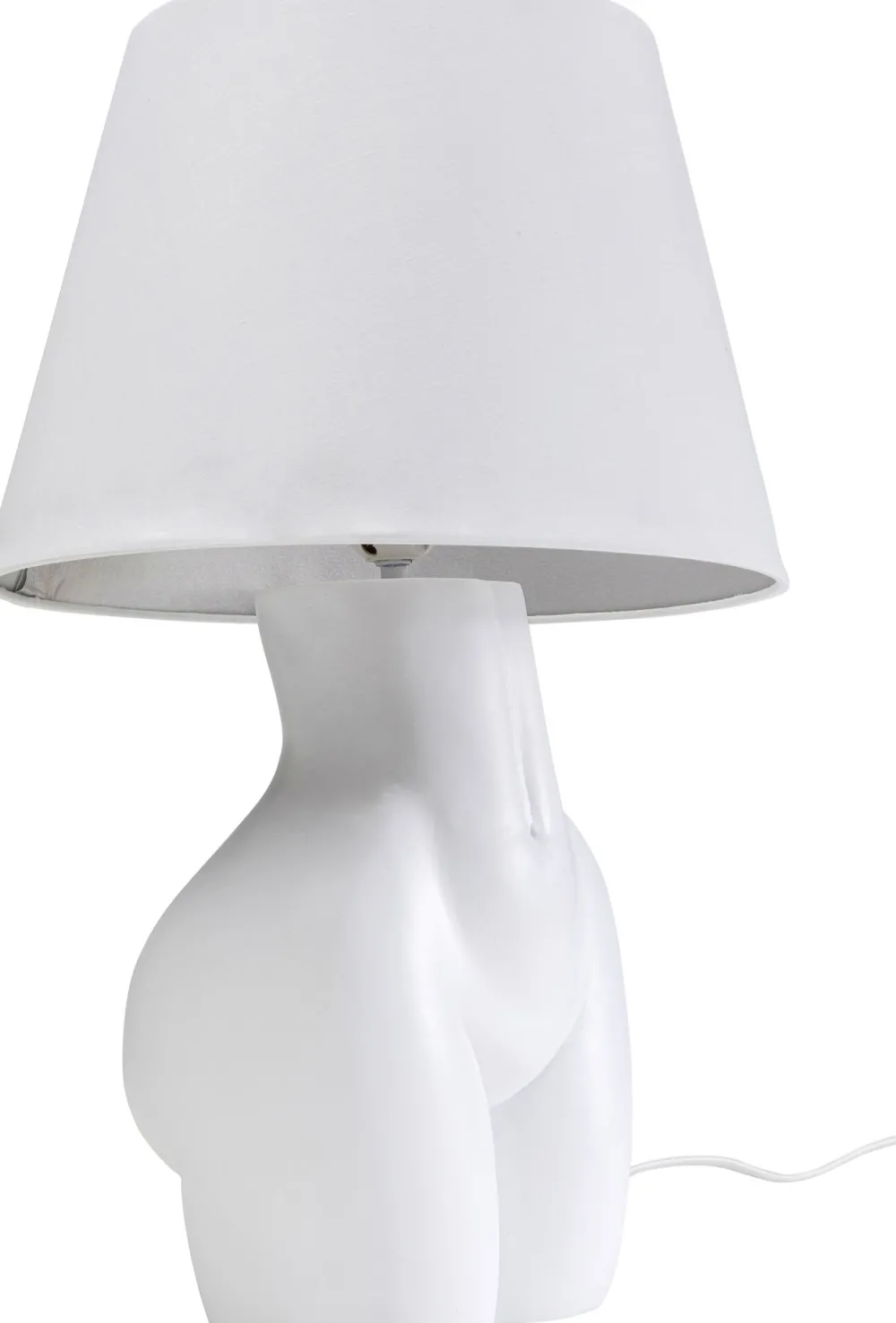 KARE Design Pöytävalaisimet*Donna Pöytävalaisin Valkoinen 48 Cm