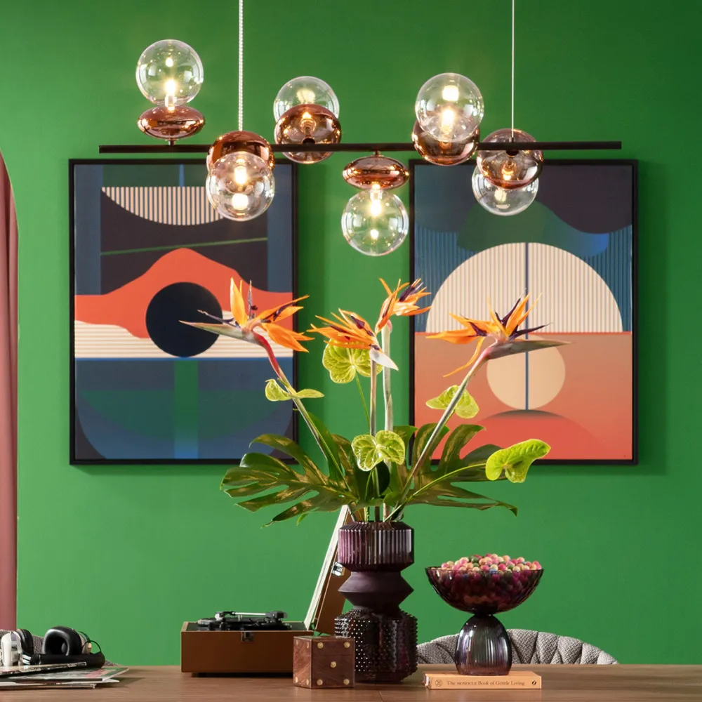 KARE Design Riippuvalaisimet*Double Bubble Riippuvalaisin Kupari 115cm